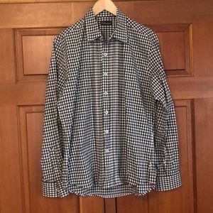 {7 Diamonds} Button Down Shirt Gingham Print